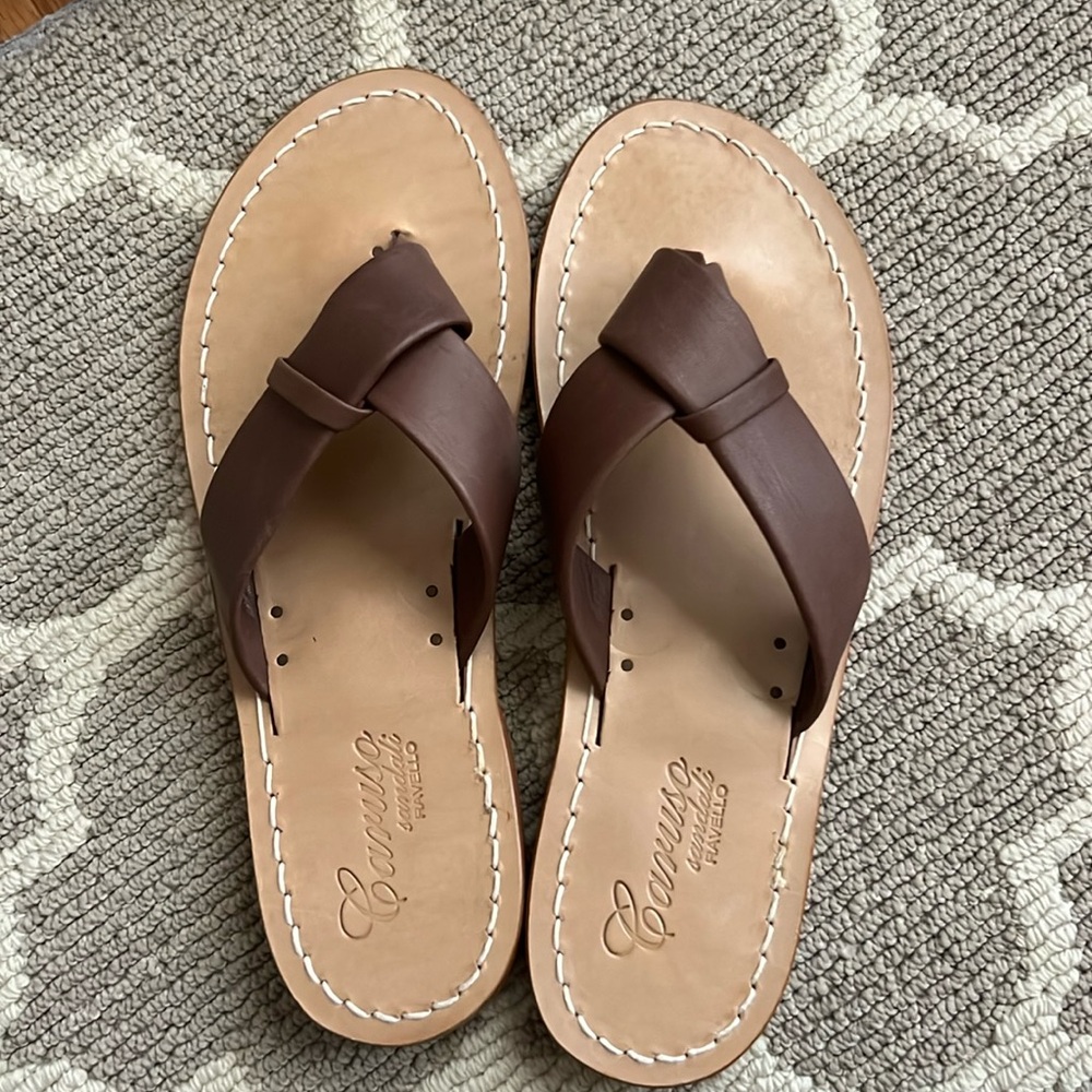 Caruso Sandali Ravello, size 39, all leather